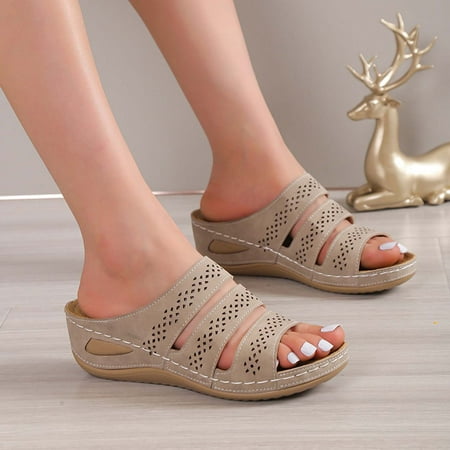 TUTUnaumb Women s Sandals Size 7.5 Girls Sandals Women Shoes Summer Ladies Sandals Wedges Casual Shoes Thick Sole Low-heeled Sandals Fashion Flip Flop Orthopedic Sandals Hollow-out Sandals-Beige
TUTUnaumb Women s Sandals Size 7.5 Girls Sandals Women Shoes Summer Ladies Sandals Wedges Casual Shoes Thick Sole Low-heeled Sandals Fashion Flip Flop Orthopedic Sandals Hollow-out Sandals-Beige