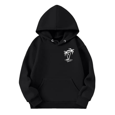 Sweatshirt For Baby Boys Girls Soft Toddler Kids Hoodies Sports Shirt Coconut Tree Print Solid Color Hooded With Pocket For Teen Unisex Infant Pullover Sweaters Outerwear Black 11-12 Years
Sweatshirt For Baby Boys Girls Soft Toddler Kids Hoodies Sports Shirt Coconut Tree Print Solid Color Hooded With Pocket For Teen Unisex Infant Pullover Sweaters Outerwear Black 11-12 Years