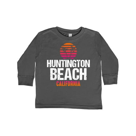 Inktastic Sunset Huntington Beach Gift Toddler Toddler Girl Long Sleeve T-Shirt