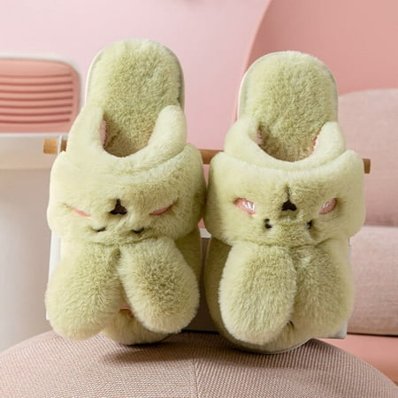 CoCopeaunt Cute rabbit Womens slippers Winter horn wool thick soled plush Womens shoes Grey home casual warm Womens slippers home
CoCopeaunt Cute rabbit Womens slippers Winter horn wool thick soled plush Womens shoes Grey home casual warm Womens slippers home
