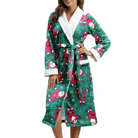 Woman Printed Home Pajamas Stylish and Pretty Bathrobes Suitable for Home Bath Sleeping XL Green
Woman Printed Home Pajamas Stylish and Pretty Bathrobes Suitable for Home Bath Sleeping XL Green