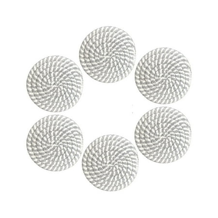 ADVEN 12Pcs Table Mats Braided Insulation Non-slide Placemats Stain-Resistant Washable Cup Cushion Household Kitchen Decor Supplies White Gray Stripe
ADVEN 12Pcs Table Mats Braided Insulation Non-slide Placemats Stain-Resistant Washable Cup Cushion Household Kitchen Decor Supplies White Gray Stripe