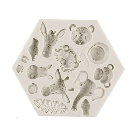 SOFEIYA Jungle Animal Cake Mould Decoration 3D Silicone Fondant Birthday Party Supplies Gray
SOFEIYA Jungle Animal Cake Mould Decoration 3D Silicone Fondant Birthday Party Supplies Gray