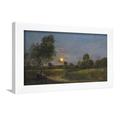 Moonrise, 1887 Framed Print Wall Art By Charles Francois Daubigny