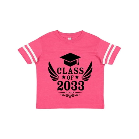 Inktastic Class of 2033 with Graduation Cap and Wings Gift Toddler Boy or Toddler Girl T-Shirt