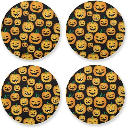 Hidove Pumpkin Round Coaster Heat Resistant Absorbent Drink Coaster 4 Pcs for Kitchen Bar Cafe Decor
Hidove Pumpkin Round Coaster Heat Resistant Absorbent Drink Coaster 4 Pcs for Kitchen Bar Cafe Decor