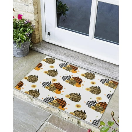 Indoor Outdoor Mats Autumn Colored Pumpkins Door Mat Non-Slip Absorbent Resist Dirt Entrance Mat Washable Welcome Mats for Entryway Low-Profile Floor Mats
Indoor Outdoor Mats Autumn Colored Pumpkins Door Mat Non-Slip Absorbent Resist Dirt Entrance Mat Washable Welcome Mats for Entryway Low-Profile Floor Mats