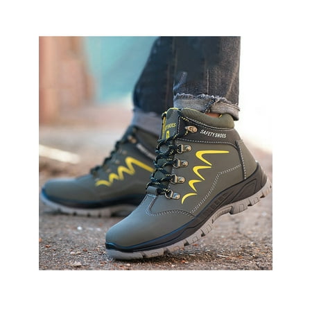 SIMANLAN MENS WATERPROOF SAFETY BOOTS STEEL TOE CAP ANKLE LEATHER WORK BOOTS HIKER SHOES Green 11
SIMANLAN MENS WATERPROOF SAFETY BOOTS STEEL TOE CAP ANKLE LEATHER WORK BOOTS HIKER SHOES Green 11