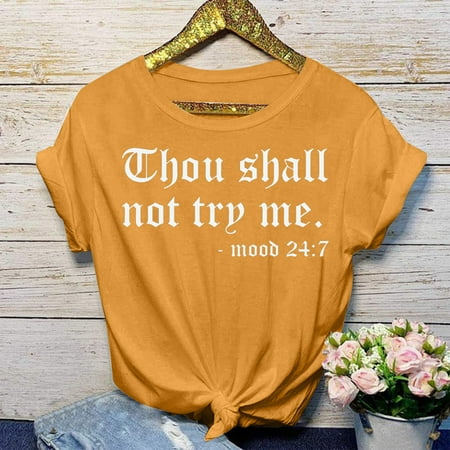 Blouse For Women Casual Letter Printing Shirts Round Neck Short Sleeve Tee Tops Tunic Blouse Shirts Long Sleeved Long Sleeve T Shirt Women under Scrubs
Blouse For Women Casual Letter Printing Shirts Round Neck Short Sleeve Tee Tops Tunic Blouse Shirts Long Sleeved Long Sleeve T Shirt Women under Scrubs