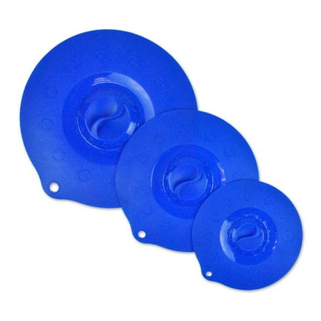 SILICONE LIDS Blue Set of 3 
SILICONE LIDS Blue Set of 3