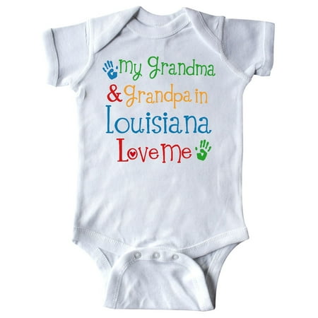 Inktastic Louisiana Grandma Grandpa Love Me Gift Baby Boy or Baby Girl Bodysuit
Inktastic Louisiana Grandma Grandpa Love Me Gift Baby Boy or Baby Girl Bodysuit