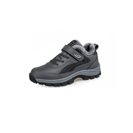 Wazshop Mens Snow Boot Plush Lined Warm Booties Soft Sole Winter Boots Slip Resistant Comfort Casual Walking Shoes Unisex Ankle Bootie Patchwork Anti Collision Gray 10
Wazshop Mens Snow Boot Plush Lined Warm Booties Soft Sole Winter Boots Slip Resistant Comfort Casual Walking Shoes Unisex Ankle Bootie Patchwork Anti Collision Gray 10