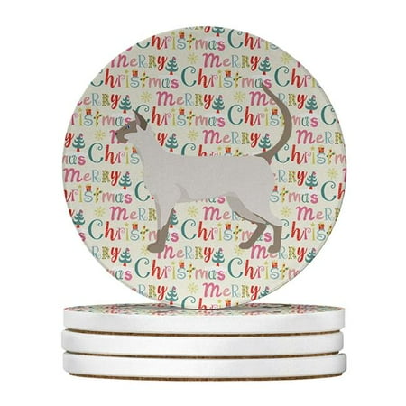 Carolines Treasures WDK2633RCS4 4 x 4 in. Unisex Siamese Modern No.1 Cat Christmas Large Sandstone Coasters - Pack of 4
Carolines Treasures WDK2633RCS4 4 x 4 in. Unisex Siamese Modern No.1 Cat Christmas Large Sandstone Coasters - Pack of 4