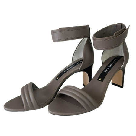 MATT BERNSON Women s Ash Leather Meredian II Sandal Grey 6