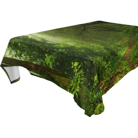 POPCreation Dream Suspense Forest Tablecloth 52x70 inches