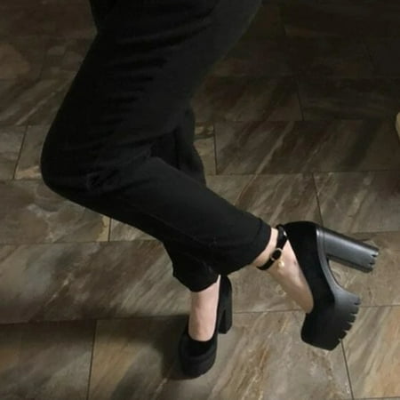 Platform Chunky Heeled Pumps For Women Pu Ankle Strap Women‘s Mary Jane Shoes High Heel Shoes
Platform Chunky Heeled Pumps For Women Pu Ankle Strap Women‘s Mary Jane Shoes High Heel Shoes