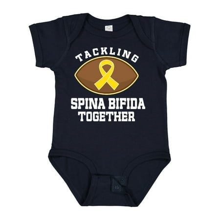 Inktastic Spina Bifida Awareness Ribbon Gift Baby Boy or Baby Girl Bodysuit