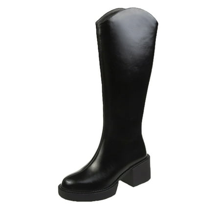 TAIAOJING Womens Boots Mid Calf Boots Autumn And Winter Simple Solid Round Toe Back Zipper Comfortable Square Heel Thick Heel Fashion Shoes
TAIAOJING Womens Boots Mid Calf Boots Autumn And Winter Simple Solid Round Toe Back Zipper Comfortable Square Heel Thick Heel Fashion Shoes