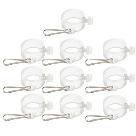 10 Pcs 1 Inch Flagpole Fixed Ring Banner Mounting Ring Flag Rings Fasteners for Outdoor Supplies (White Hook Style)
10 Pcs 1 Inch Flagpole Fixed Ring Banner Mounting Ring Flag Rings Fasteners for Outdoor Supplies (White Hook Style)