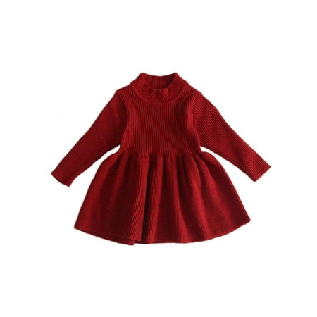 Fullvigor Little Girls Knit Sweater Dress Solid Color Long Sleeve Outfits Tops
Fullvigor Little Girls Knit Sweater Dress Solid Color Long Sleeve Outfits Tops