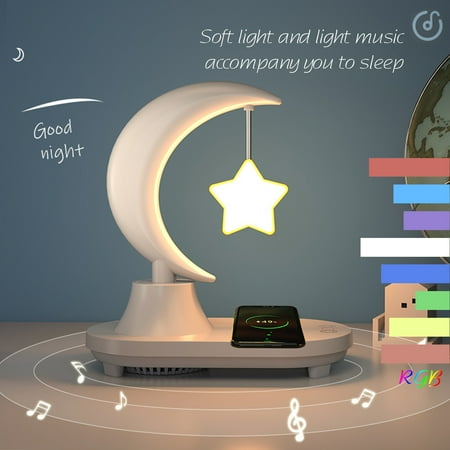 WMYBD Kitchen Gadgets desk lamp Star Bluetooth Speaker LED Bedside Romantic Colorful Atmosphere Small Night Light With Wireless Charging
WMYBD Kitchen Gadgets desk lamp Star Bluetooth Speaker LED Bedside Romantic Colorful Atmosphere Small Night Light With Wireless Charging
