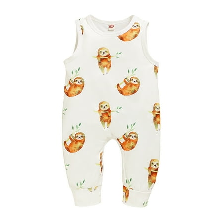 Kucnuzki Infant Baby Boy Clothes 12 Months Summer Bodysuit 18 Months Sleeveless Carton Sloths Prints Cozy Overall Jumpsuit Bodysuit White
Kucnuzki Infant Baby Boy Clothes 12 Months Summer Bodysuit 18 Months Sleeveless Carton Sloths Prints Cozy Overall Jumpsuit Bodysuit White