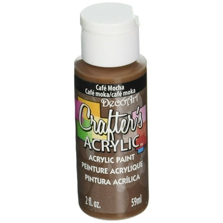DecoArt Crafters Acrylic Paint, 2-Ounce, Cafe Mocha Brown