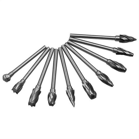 Carbide Burr Cut Carbide inch Aluminum Shank for 3mm Burrs 10pcs Set- 1/8 Tool&Home Improvment
Carbide Burr Cut Carbide inch Aluminum Shank for 3mm Burrs 10pcs Set- 1/8 Tool&Home Improvment