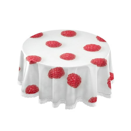 60 Round Tablecloth with White Lace Trim Wrinkle & Heat-Resistant Table Cover for Dining and Home Decor Red Dots
60 Round Tablecloth with White Lace Trim Wrinkle & Heat-Resistant Table Cover for Dining and Home Decor Red Dots