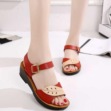 Tdoqot Women s Comfort Soft Sandals- Dressy Summer Round Toe Womens Sandals Orange Size 7 
Tdoqot Women s Comfort Soft Sandals- Dressy Summer Round Toe Womens Sandals Orange Size 7