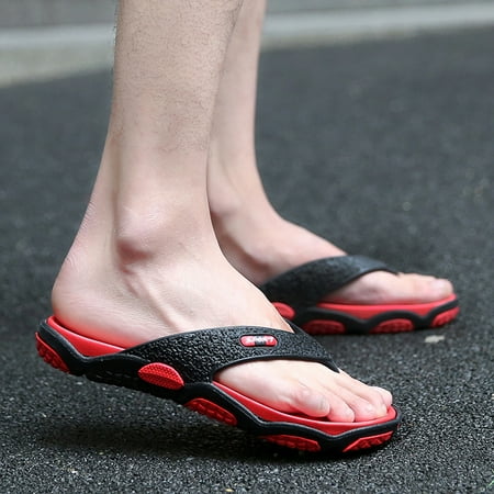 Cathalem Men s Toe Flops Flip Bathroom Beach Open Shoes Summer Slippers Fashion Massage Men s slipper S Mens Slippers Red 9.5
Cathalem Men s Toe Flops Flip Bathroom Beach Open Shoes Summer Slippers Fashion Massage Men s slipper S Mens Slippers Red 9.5