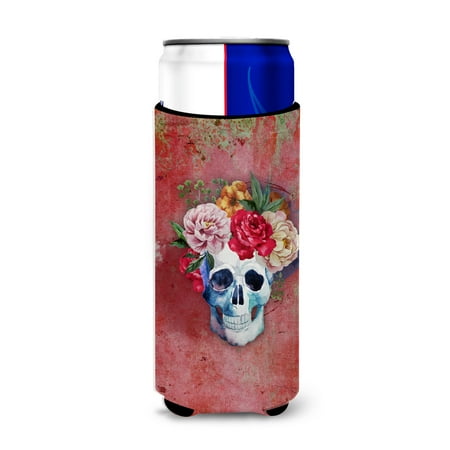 Carolines Treasures BB5130MUK Day of the Dead Red Flowers Skull Michelob Ultra Hugger for slim cans Slim Can
Carolines Treasures BB5130MUK Day of the Dead Red Flowers Skull Michelob Ultra Hugger for slim cans Slim Can