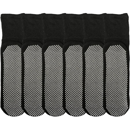 SOCKS’NBULK Loose Fit Gripper Bottom Diabetic Non-Skid Slipper Black Socks Grippy Hospital Sock Wholesale Bulk (MENS (10-13) 6)
SOCKS’NBULK Loose Fit Gripper Bottom Diabetic Non-Skid Slipper Black Socks Grippy Hospital Sock Wholesale Bulk (MENS (10-13) 6)