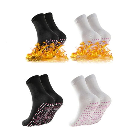 PATLOLLAV 4 Pairs Self-Heating Socks Heating Winter Men And Womens Camping Fishing Riding Self-Heating Socks