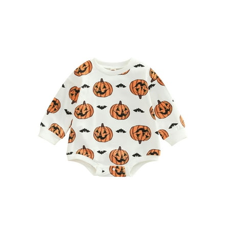wybzd Infant Baby My First Halloween Clothes Baby Girl Boy Oversized Sweatshirt Romper Jumpsuit Bat Boo Pumpkin Outfit 0-3 Months
wybzd Infant Baby My First Halloween Clothes Baby Girl Boy Oversized Sweatshirt Romper Jumpsuit Bat Boo Pumpkin Outfit 0-3 Months