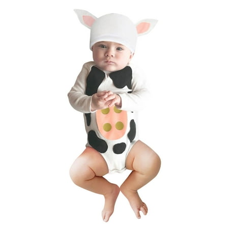 

Birthday Girl One Shirt Girl Leotard Gymnastics Romper Cow Cartoon Sleeve Long Bodysuit+Hat Boys Baby Girls Dairy Set Girls Romper&Jumpsuit All Bodysuit for Girls