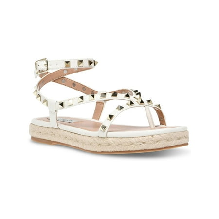 Steven New York Womens Summit Faux Leather Open Toe Flat Sandals