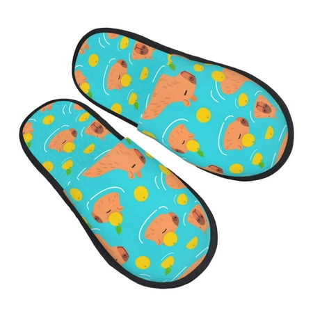 House Slippers for Women Men - Swim Capybaras Orange Soft House Shoes Fuzzy Slippers Lightweight Slip-On Cozy House Slippers for Woman Indoor Outdoor
House Slippers for Women Men - Swim Capybaras Orange Soft House Shoes Fuzzy Slippers Lightweight Slip-On Cozy House Slippers for Woman Indoor Outdoor
