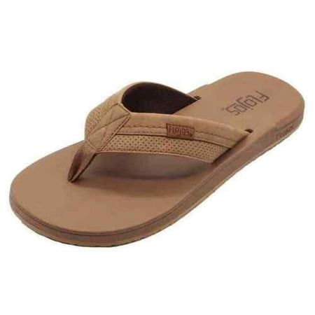 Like New Flojos Mens Levee Flip Flop Brown 8