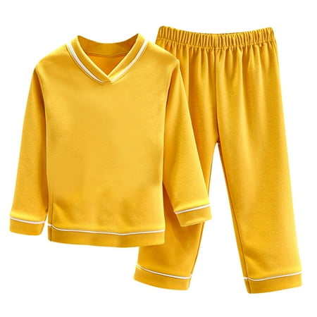 Summer Savings Clearance 2024! itsun Toddler Pajamas Toddler Baby Kids Winter Boys Girls Solid Long Sleeved Thickening Home Wear Clothes Suit Yellow 2-3 Years
Summer Savings Clearance 2024! itsun Toddler Pajamas Toddler Baby Kids Winter Boys Girls Solid Long Sleeved Thickening Home Wear Clothes Suit Yellow 2-3 Years