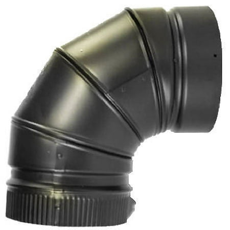Selkirk DSP8E9-1 8 90 degree Matte Black Double Wall Chimney Pipe Elbow - Quantity of 1
Selkirk DSP8E9-1 8 90 degree Matte Black Double Wall Chimney Pipe Elbow - Quantity of 1