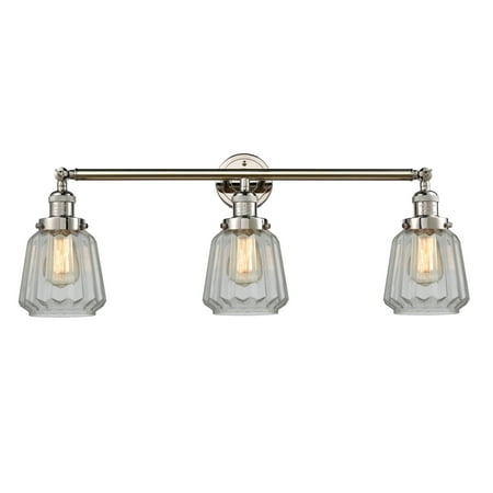 Innovations Lighting 205-S Chatham Chatham 3 Light 30 Wide Bathroom Vanity Light - Nickel
Innovations Lighting 205-S Chatham Chatham 3 Light 30 Wide Bathroom Vanity Light - Nickel