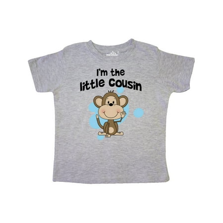 Inktastic I m The Little Cousin-monkey-blu Gift Toddler Boy Girl T-Shirt