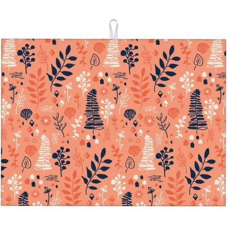 Pink Leaves Dish Drying Mat For Kitchen Counter Large Absorbent Dish Drainer Super Absorbent Microfiber Dish Drying Pad 18x24 Inch
Pink Leaves Dish Drying Mat For Kitchen Counter Large Absorbent Dish Drainer Super Absorbent Microfiber Dish Drying Pad 18x24 Inch