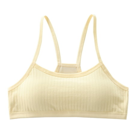 Teens Girls Cotton Training Bra Padded Racerback Ribbed Solid Color Bralette Mesh Back Spaghetti Strap Vest Underwear
Teens Girls Cotton Training Bra Padded Racerback Ribbed Solid Color Bralette Mesh Back Spaghetti Strap Vest Underwear