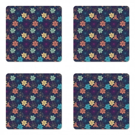 Floral Coaster Set of 4 Exotic Hibiscus Petals in Warm Tones Beach Palm Tree Wild Dreamy Tropical Graphic Square Hardboard Gloss Coasters Standard Size Multicolor by Ambesonne
Floral Coaster Set of 4 Exotic Hibiscus Petals in Warm Tones Beach Palm Tree Wild Dreamy Tropical Graphic Square Hardboard Gloss Coasters Standard Size Multicolor by Ambesonne