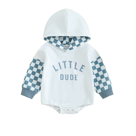 Bslissey Baby Boys Hooded Sweatshirt Romper Checkerboard Letter Print Long Sleeve Hoodies Jumpsuit Newborn Infant Casual Bodysuit Clothes 3M 6M 9M 12M 18M
Bslissey Baby Boys Hooded Sweatshirt Romper Checkerboard Letter Print Long Sleeve Hoodies Jumpsuit Newborn Infant Casual Bodysuit Clothes 3M 6M 9M 12M 18M