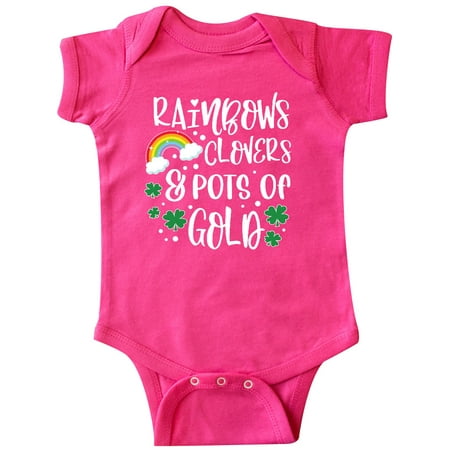 Inktastic St .Patrick s Day Rainbows Clovers & Pots of Gold Gift Baby Boy or Baby Girl Bodysuit
Inktastic St .Patrick s Day Rainbows Clovers & Pots of Gold Gift Baby Boy or Baby Girl Bodysuit