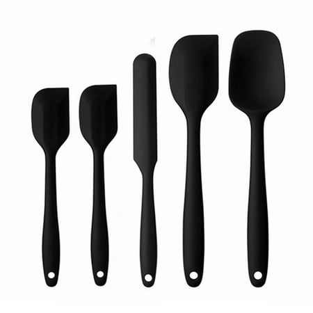 5PCS Silicone Spatula Set with Heat Resistant Kitchen Silicone Spatula Utensil Set Rubber Spatulas Cookware Black
5PCS Silicone Spatula Set with Heat Resistant Kitchen Silicone Spatula Utensil Set Rubber Spatulas Cookware Black