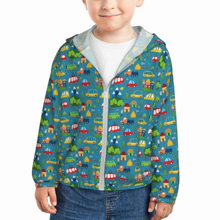 Gaeub Cars Transportation Print Athletic Sun Protection Hoodie for Kids Long Sleeve Outdoor UV Shirt Running Fishing Top for Boys Girls-3 Years
Gaeub Cars Transportation Print Athletic Sun Protection Hoodie for Kids Long Sleeve Outdoor UV Shirt Running Fishing Top for Boys Girls-3 Years
